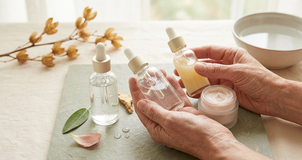 Peptides vs. Retinoids: Treating Crepey Skin After 50