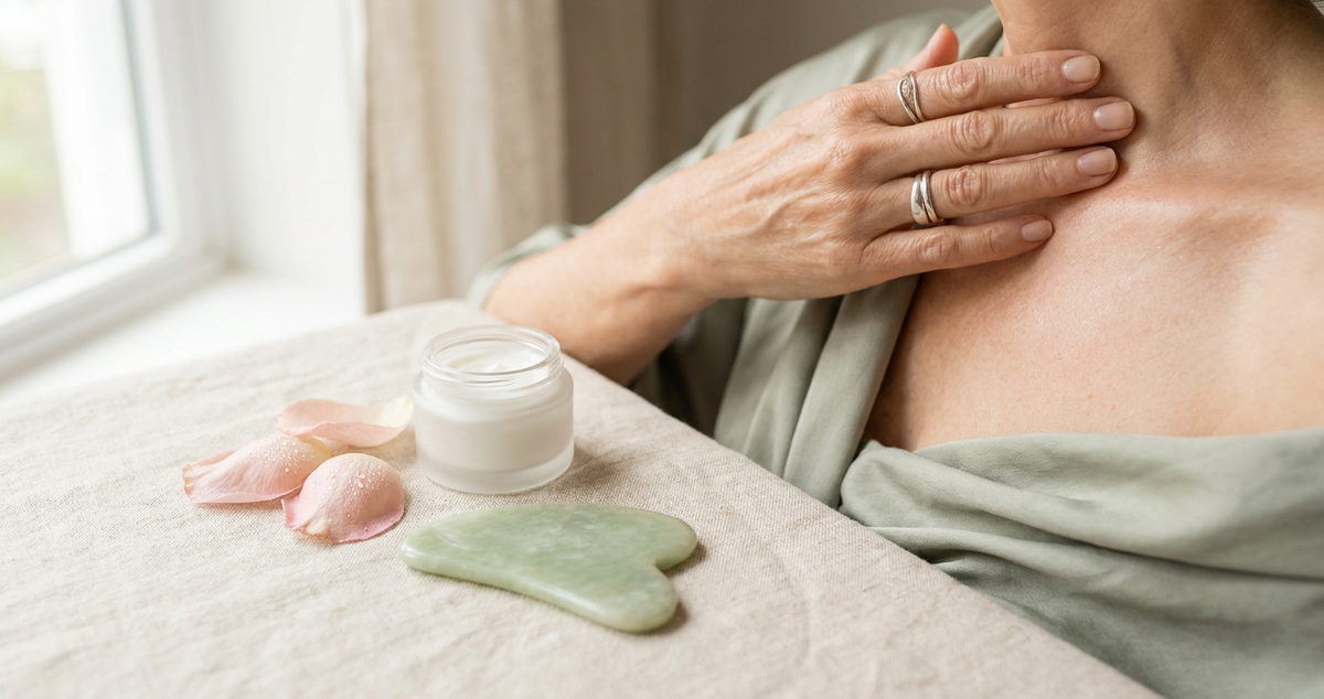 Smooth Crepey Neck & Chest Skin After 50 with Body Tools